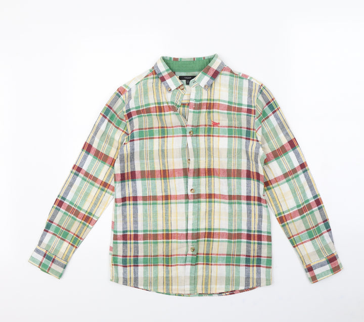 Autograph Boys Multicoloured Check  Basic Button-Up Size 11 Years