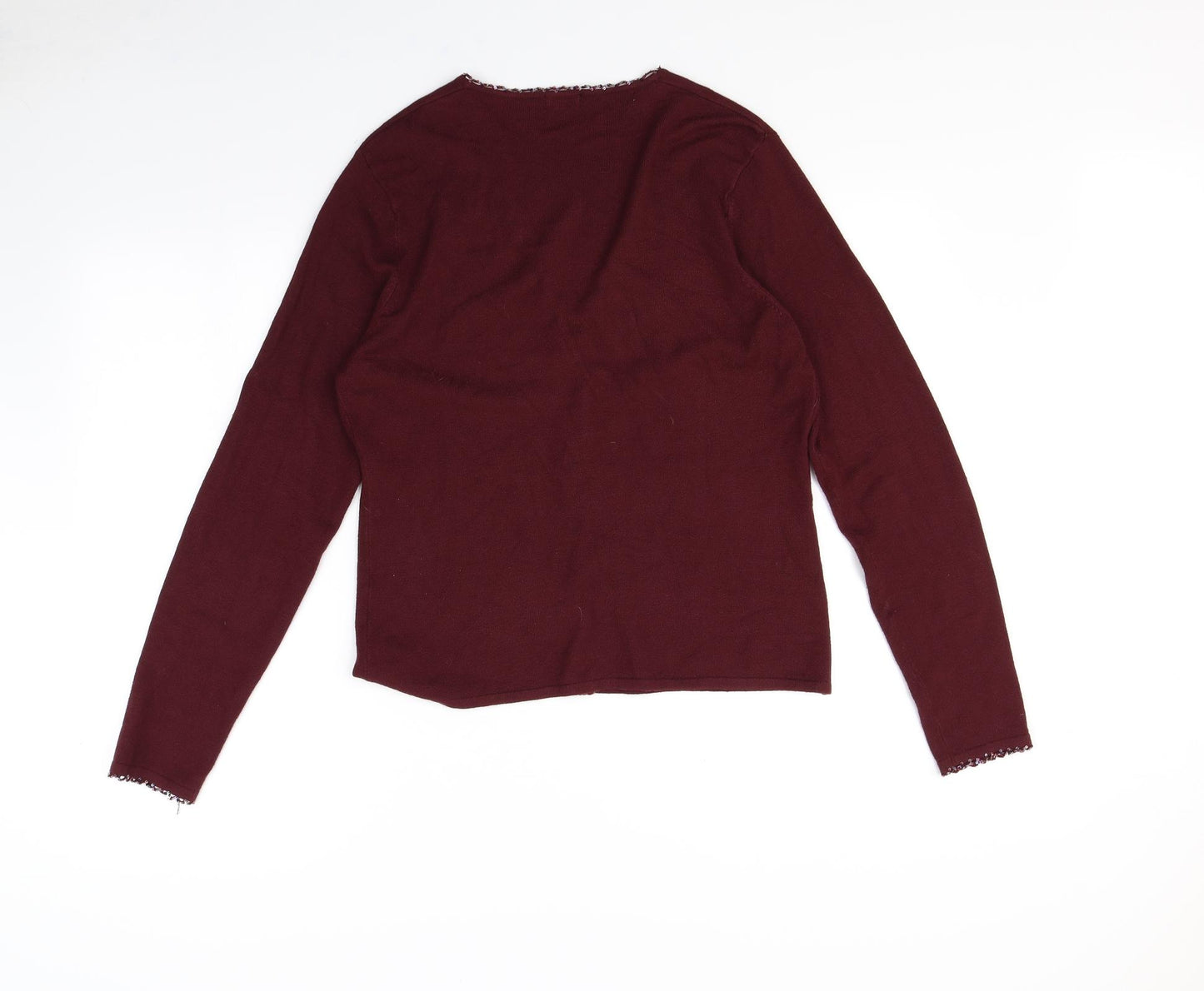 Debenhams Womens Red   Cardigan Jumper Size 16