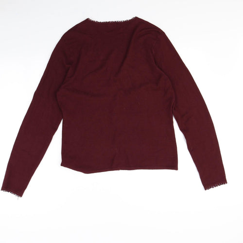 Debenhams Womens Red   Cardigan Jumper Size 16