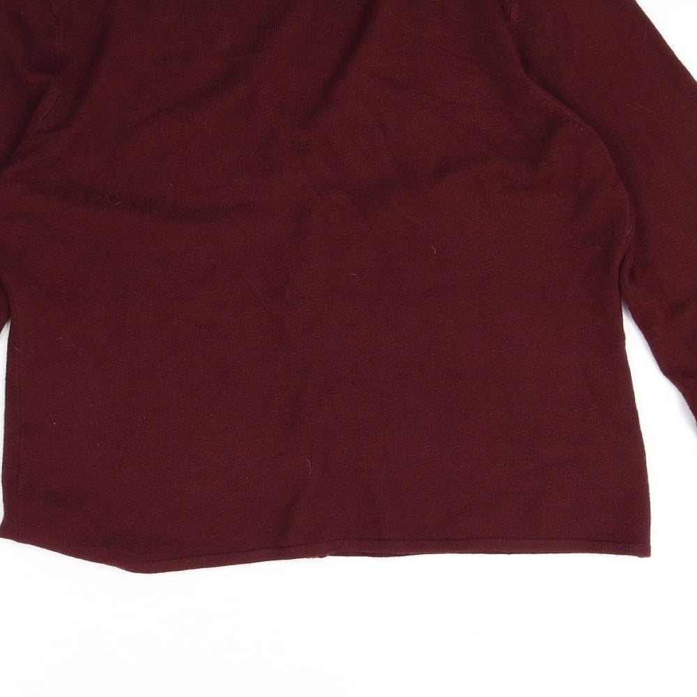 Debenhams Womens Red   Cardigan Jumper Size 16
