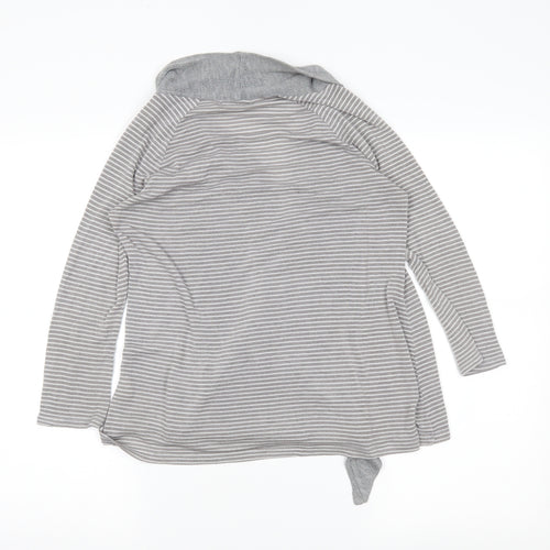 Pins & Needles Womens Grey Striped  Wrap Jumper Size S