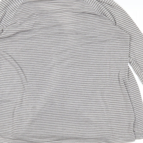 Pins & Needles Womens Grey Striped  Wrap Jumper Size S
