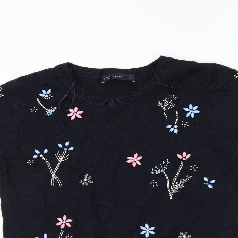 M&S Womens Blue   Pullover Jumper Size 12