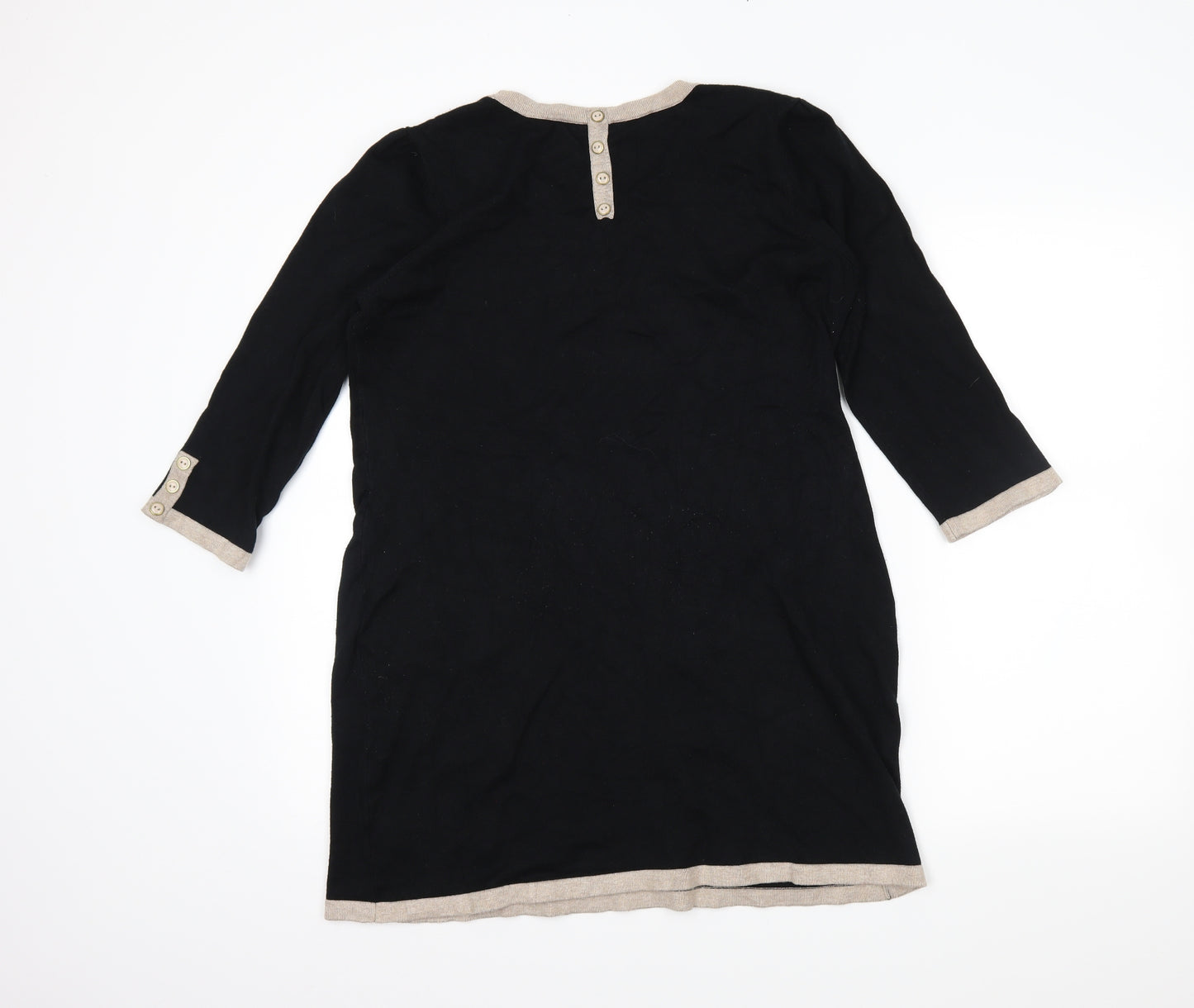 BHS Womens Black   Tunic Jumper Size 16