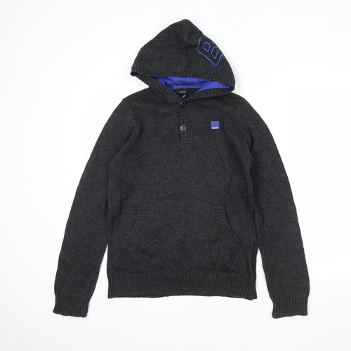 Bench Boys Grey   Full Zip Hoodie Size 13-14 Years