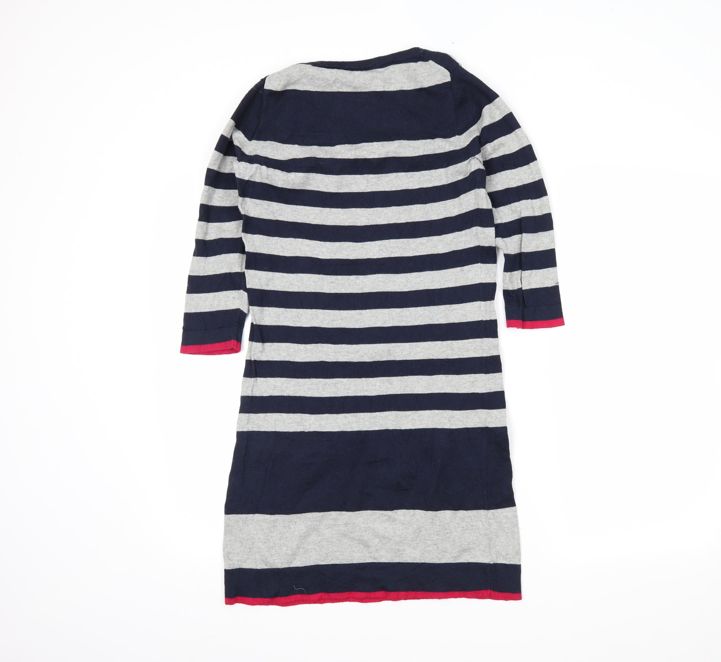 Autograph Womens Blue Striped  Pullover Jumper Size 8