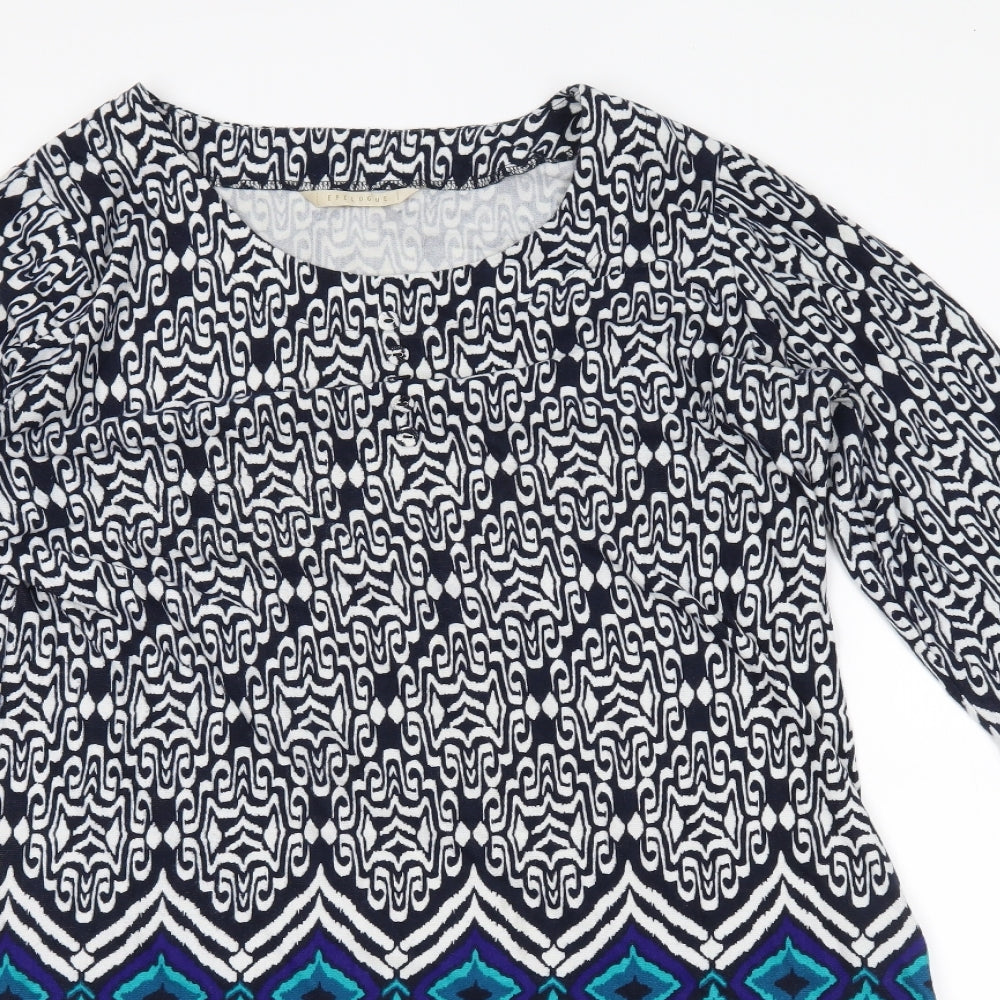 Epilogue Womens Blue Batik  Jumper Dress  Size 20