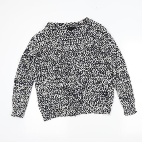 Atmosphere Womens Grey Herringbone  Wrap Jumper Size 10