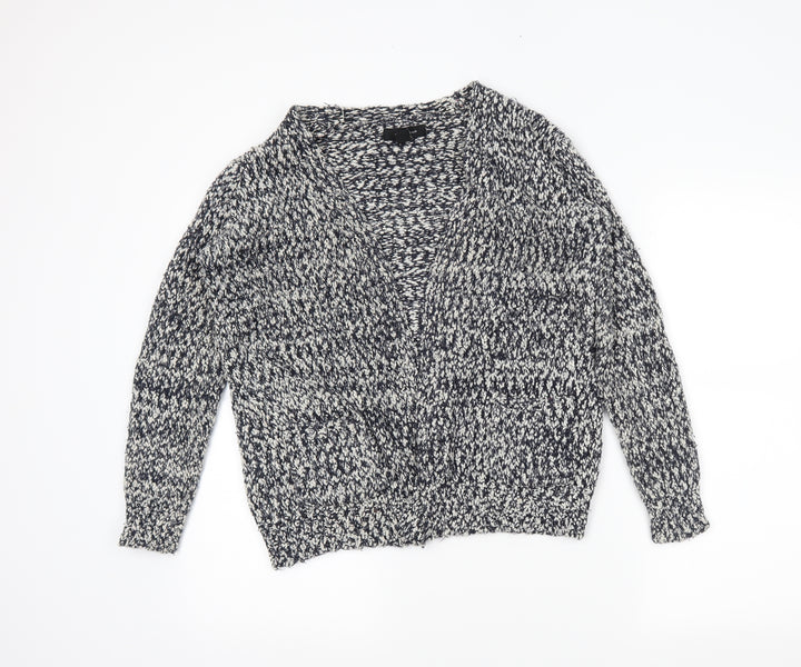 Atmosphere Womens Grey Herringbone  Wrap Jumper Size 10