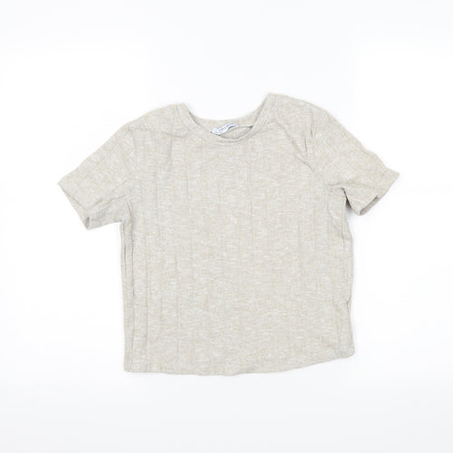 Zara Womens Beige   Cropped Polo Size S