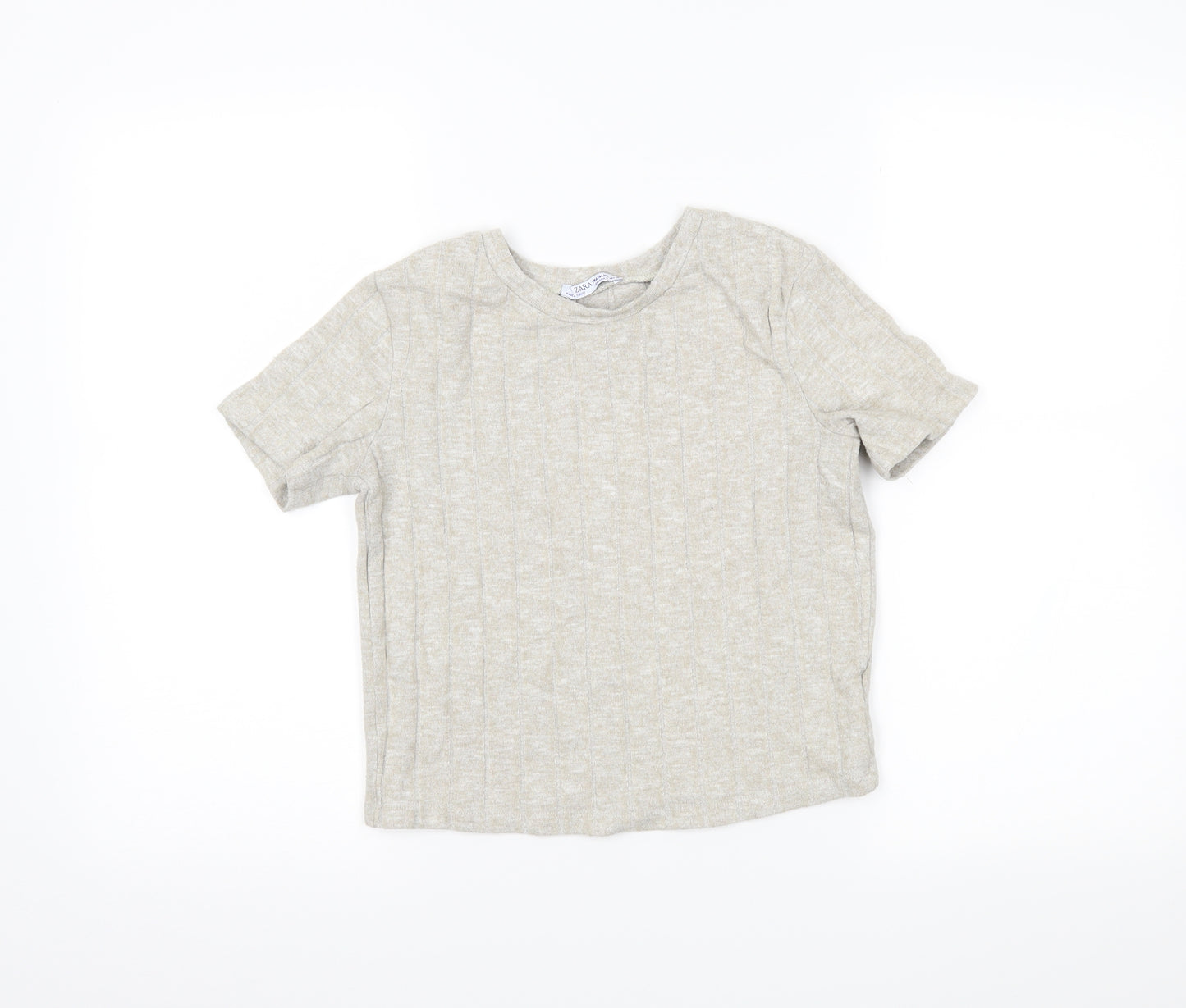 Zara Womens Beige   Cropped Polo Size S