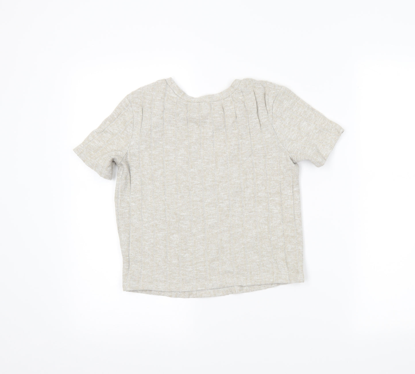 Zara Womens Beige   Cropped Polo Size S