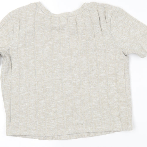 Zara Womens Beige   Cropped Polo Size S