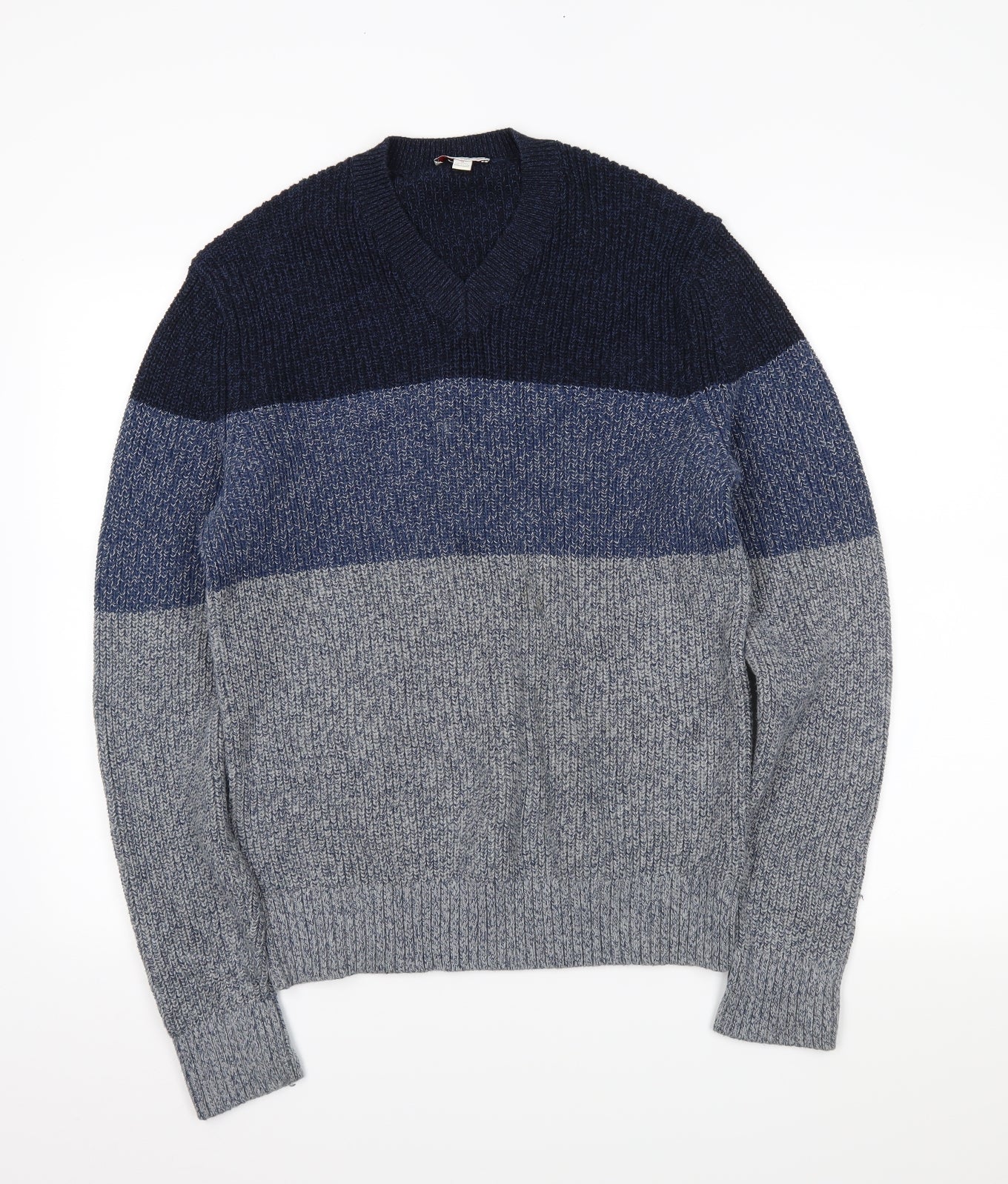 Gap Mens Blue Striped  Pullover Jumper Size M