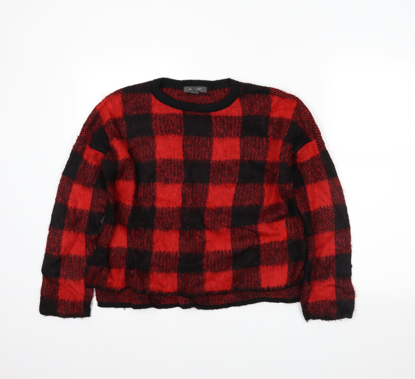 Primark Womens Red Plaid  Pullover Jumper Size XS