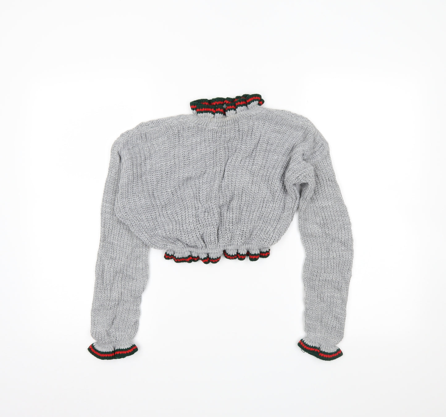 Prague Womens Grey   Pullover Jumper Size S  - cropped