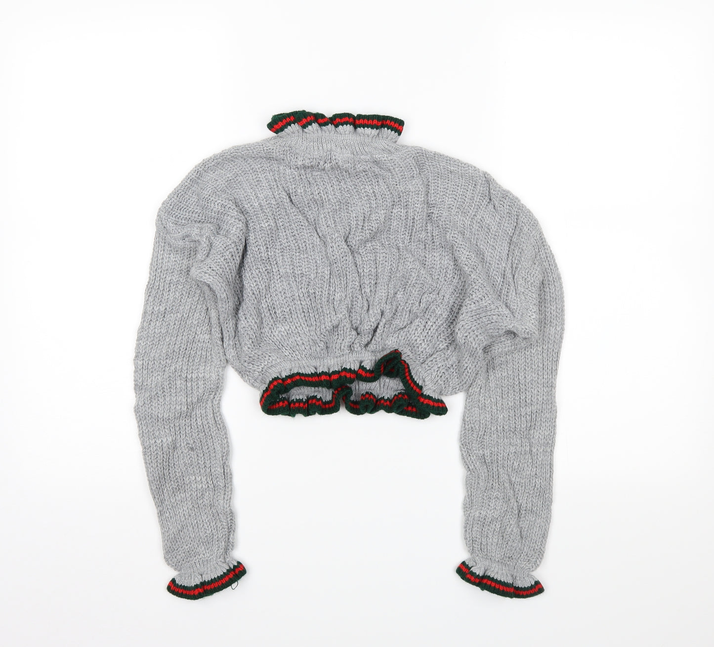 Prague Womens Grey   Pullover Jumper Size S  - cropped