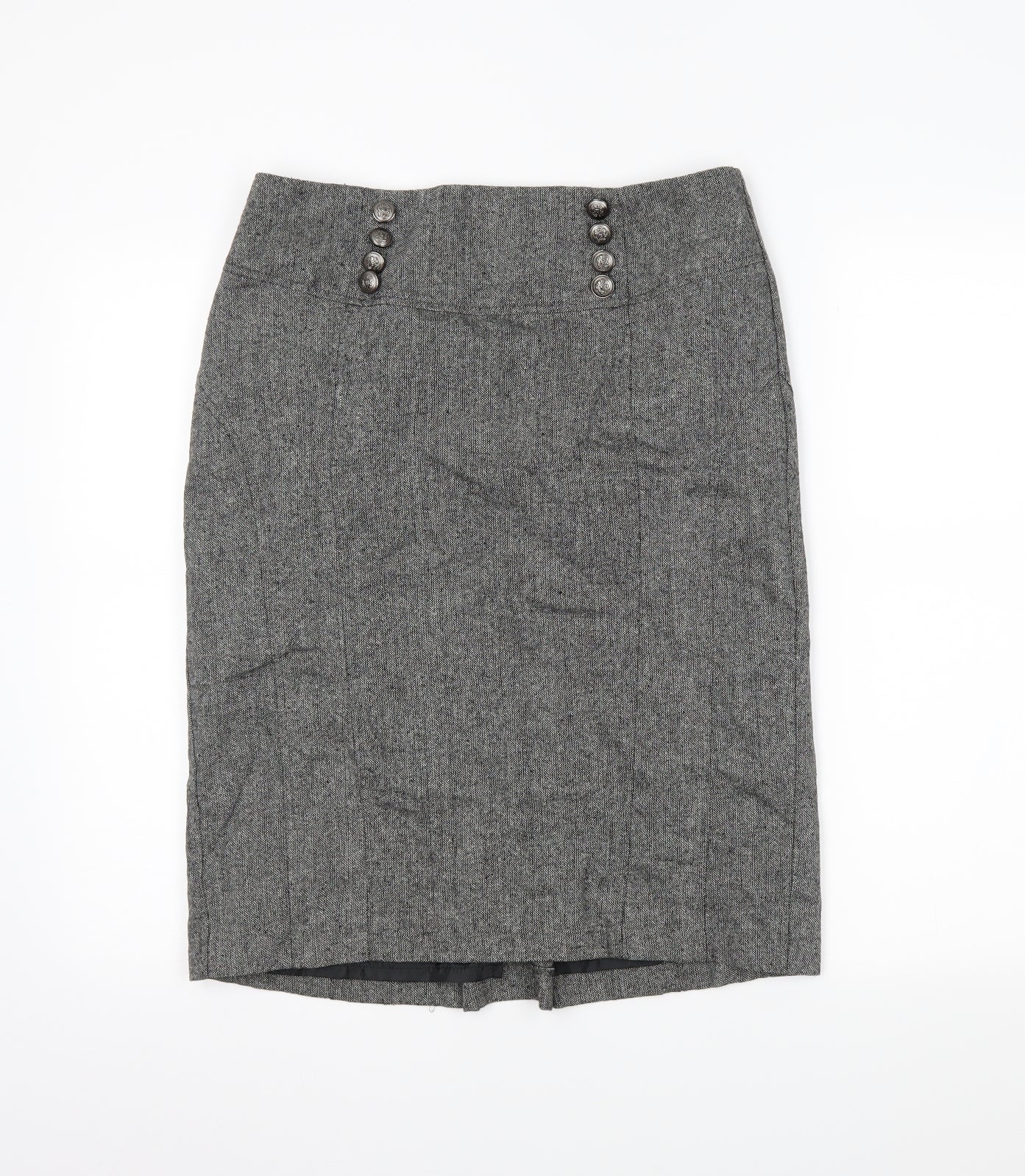 F&F Womens Grey   Straight & Pencil Skirt Size 12