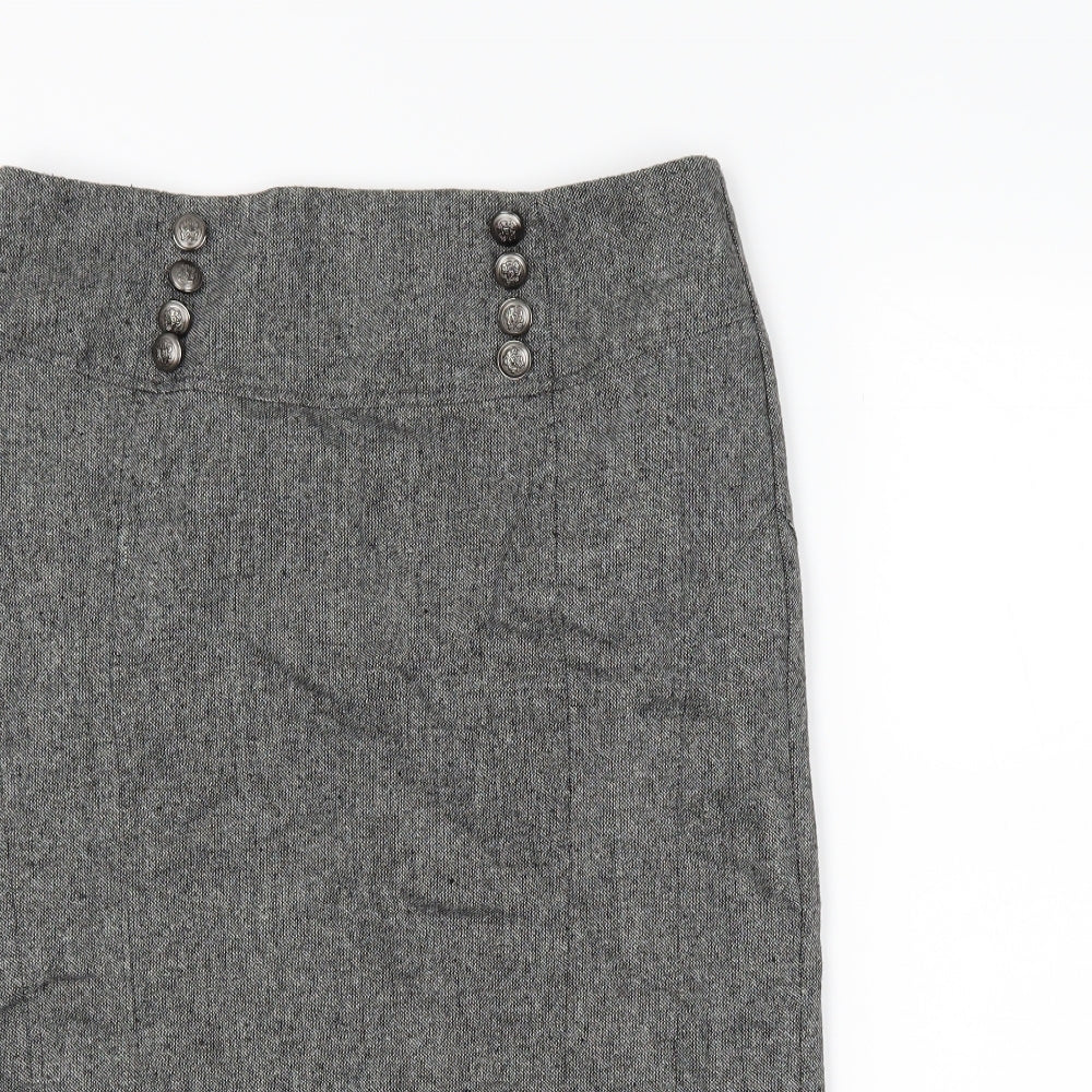 F&F Womens Grey   Straight & Pencil Skirt Size 12