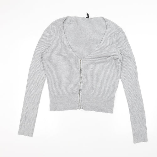 H&M Womens Grey   Jacket Coatigan Size L