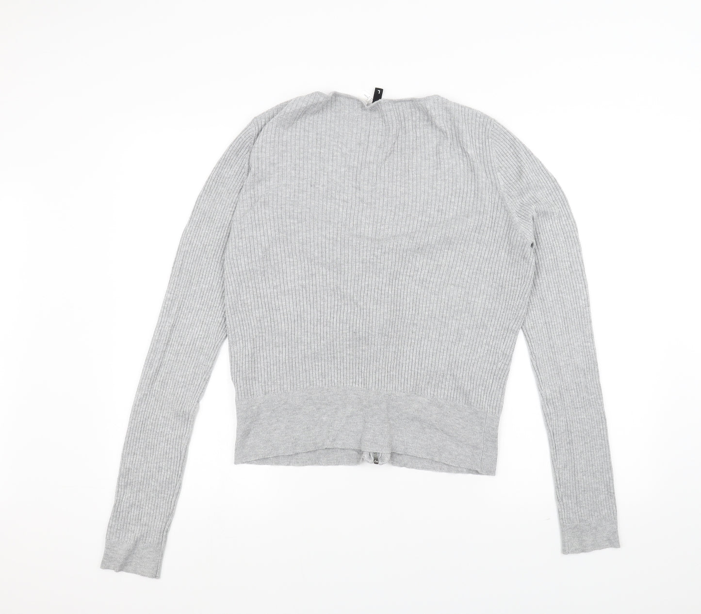 H&M Womens Grey   Jacket Coatigan Size L