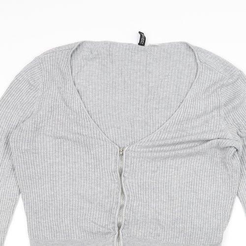 H&M Womens Grey   Jacket Coatigan Size L