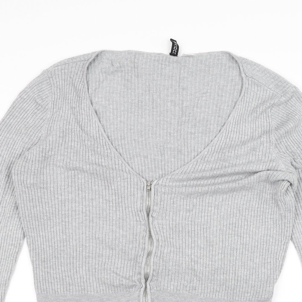 H&M Womens Grey   Jacket Coatigan Size L