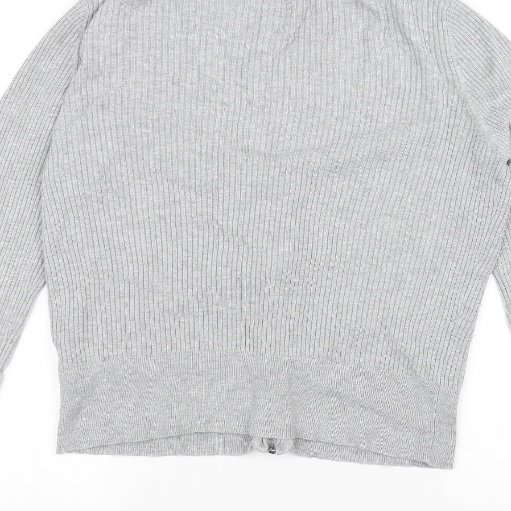 H&M Womens Grey   Jacket Coatigan Size L