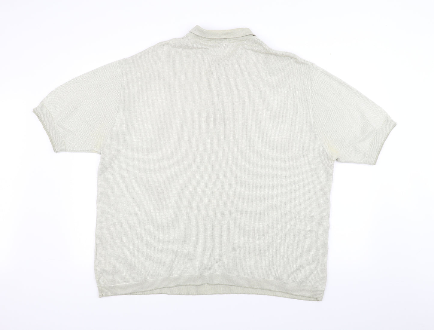 Marks and Spencer Womens White  Knit Basic Polo Size 2XL
