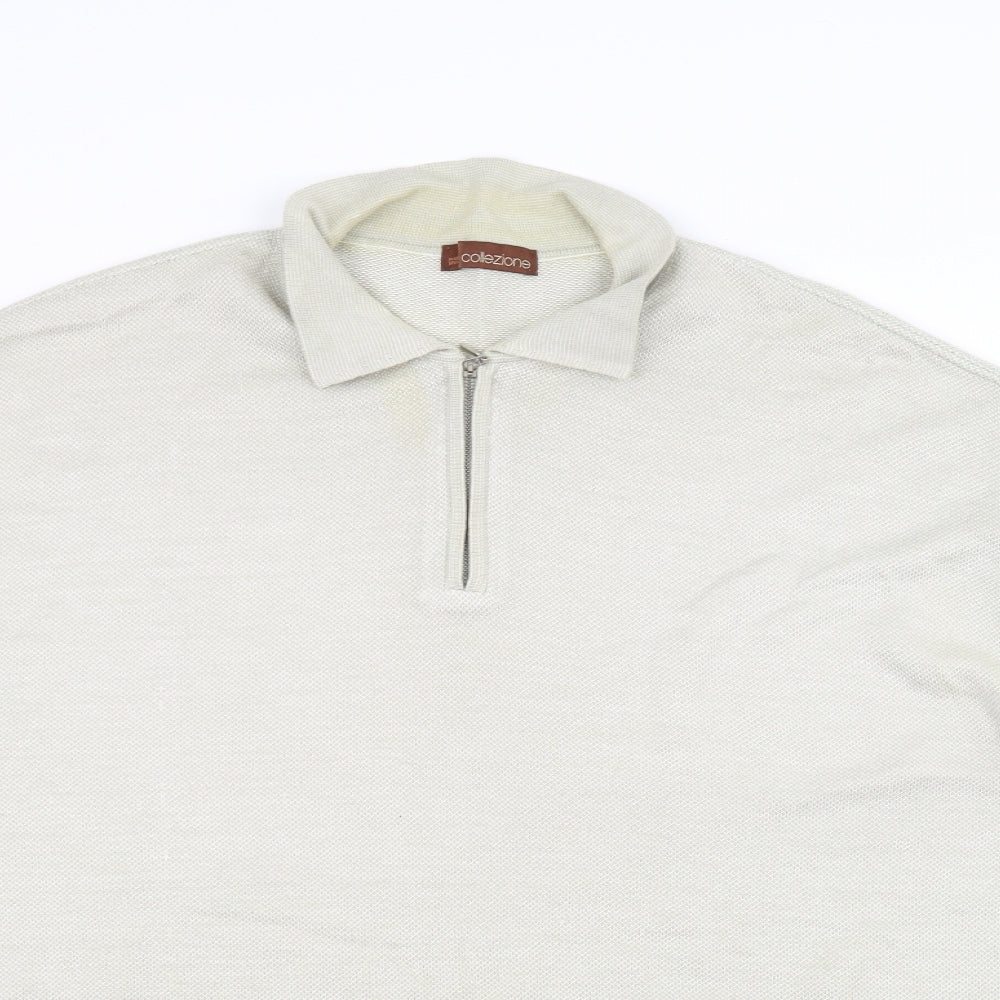 Marks and Spencer Womens White  Knit Basic Polo Size 2XL