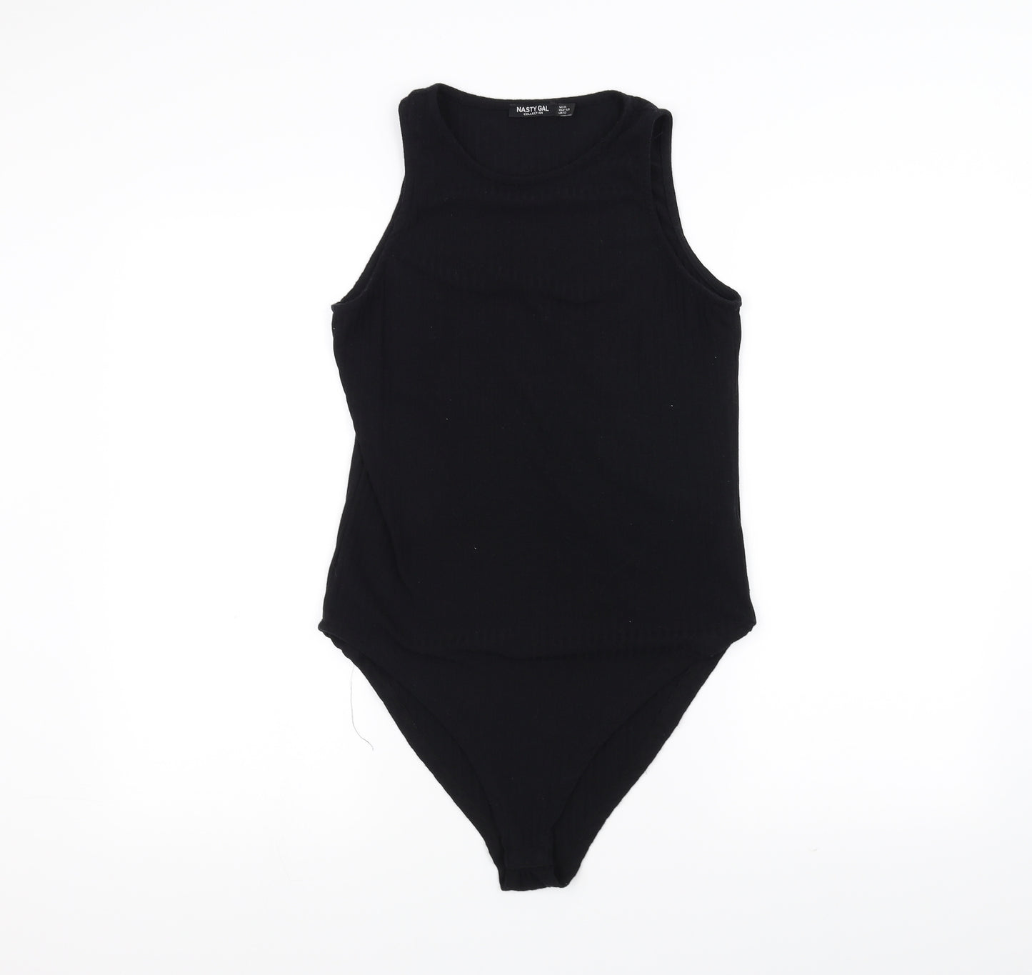Nasty Gal Womens Black   Bodysuit One-Piece Size 12