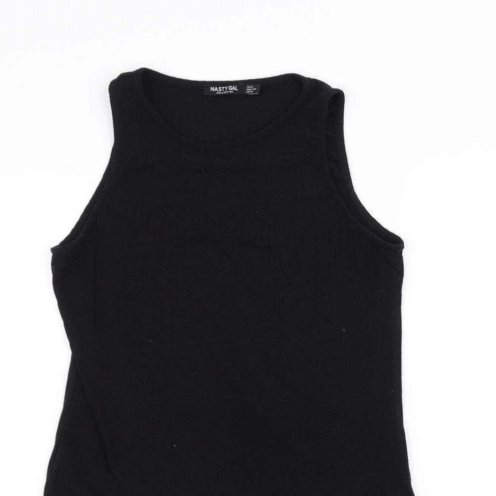 Nasty Gal Womens Black   Bodysuit One-Piece Size 12