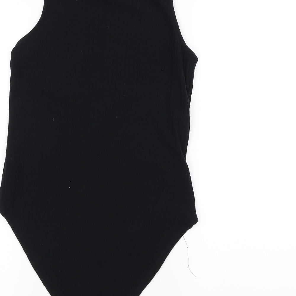 Nasty Gal Womens Black   Bodysuit One-Piece Size 12
