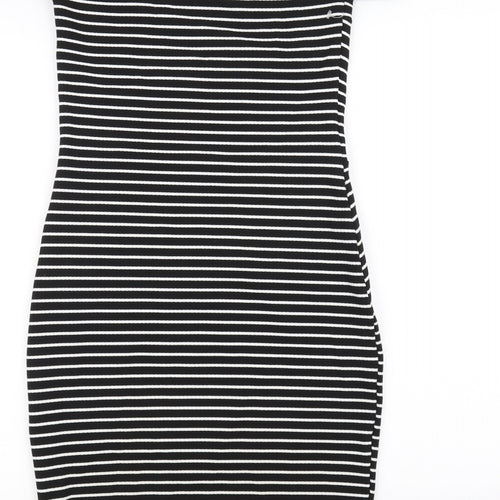 Dreams Womens Black Striped  Pencil Dress  Size 10