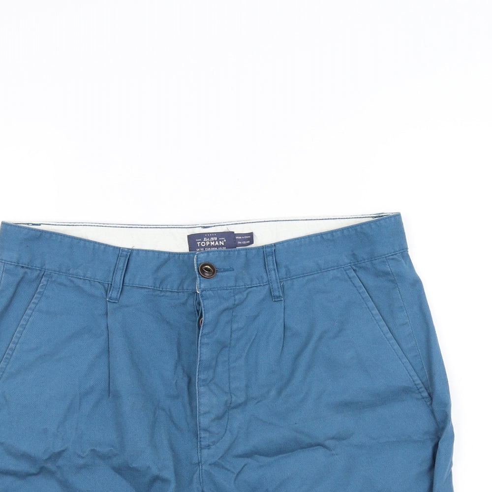Topman Mens Blue   Chino Shorts Size 32