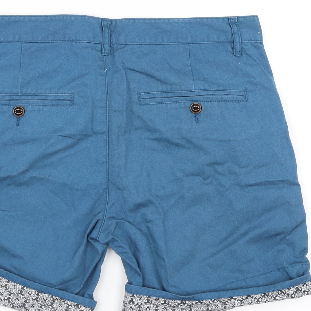 Topman Mens Blue   Chino Shorts Size 32