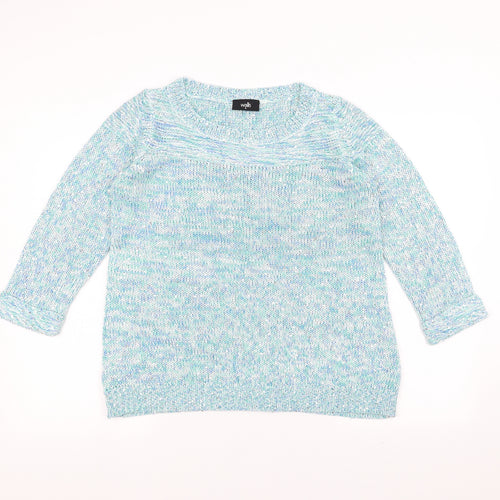 Wallis Womens Blue   Pullover Jumper Size S