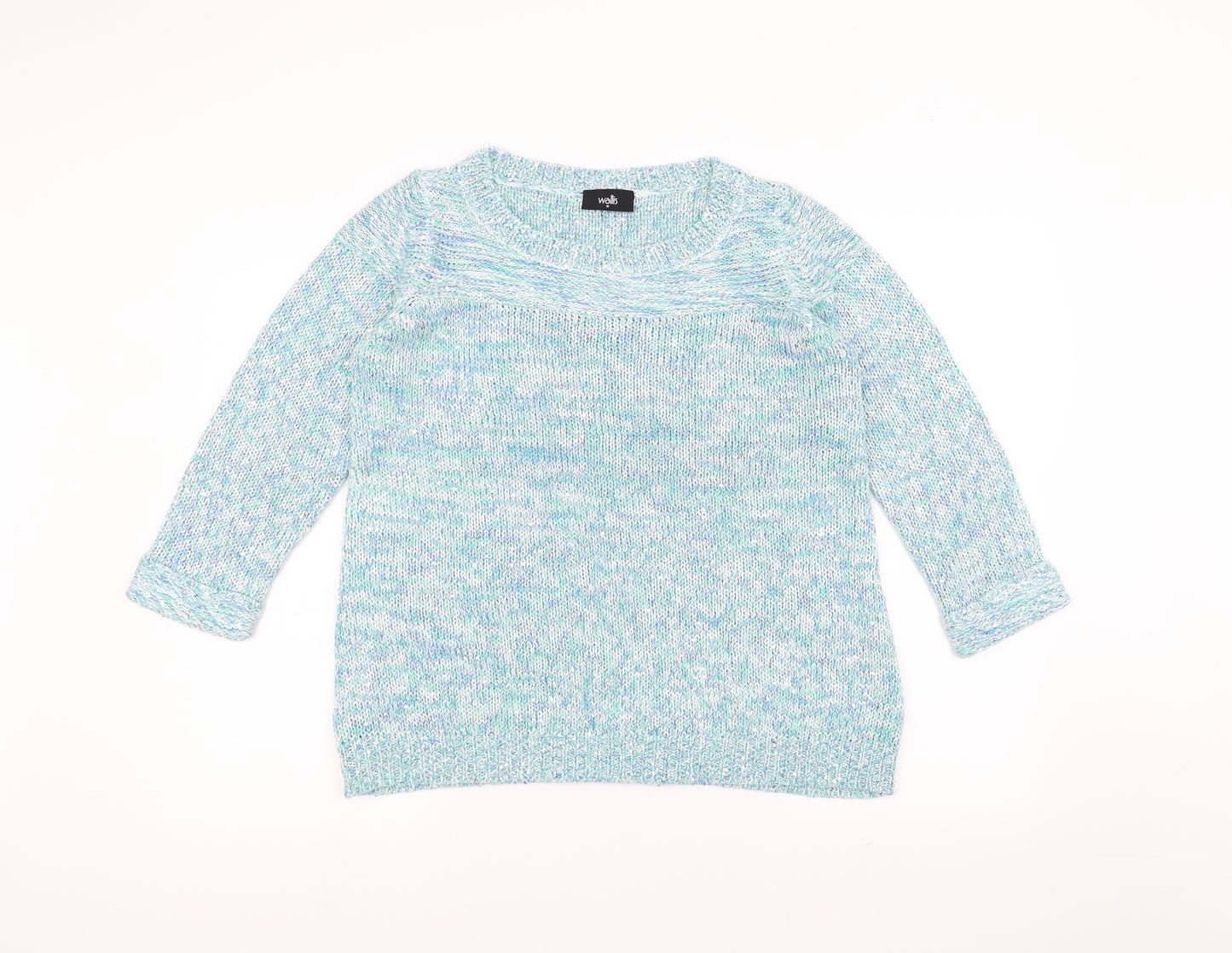 Wallis Womens Blue   Pullover Jumper Size S