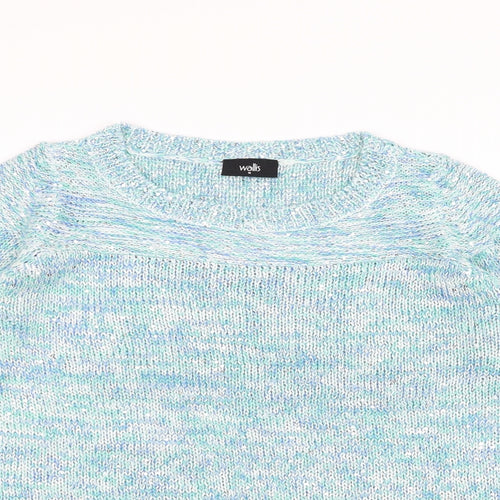 Wallis Womens Blue   Pullover Jumper Size S