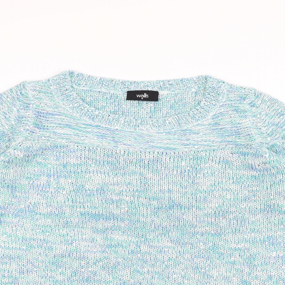 Wallis Womens Blue   Pullover Jumper Size S