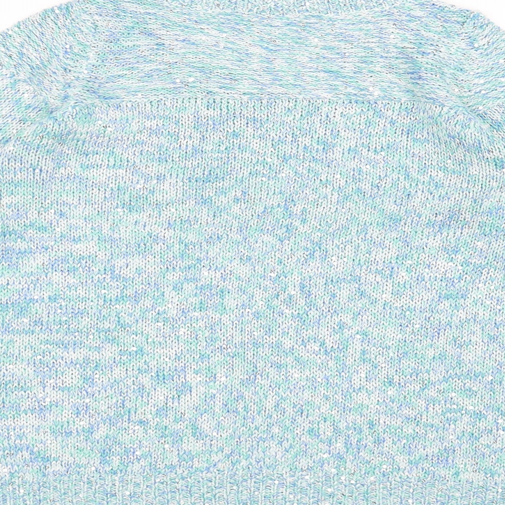 Wallis Womens Blue   Pullover Jumper Size S
