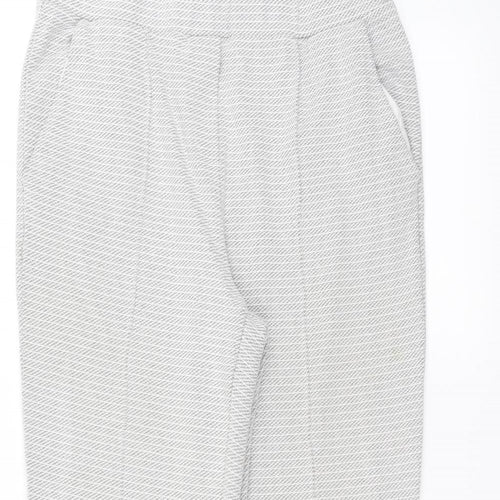 NEXT Womens White   Trousers  Size 8 L25 in