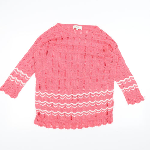 NEXT Womens Pink  Knit Pullover Jumper Size 10