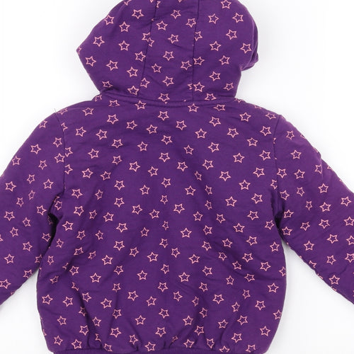 Lupilu Girls Purple   Parka Coat Size 5-6 Years