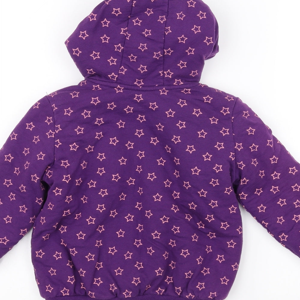 Lupilu Girls Purple   Parka Coat Size 5-6 Years