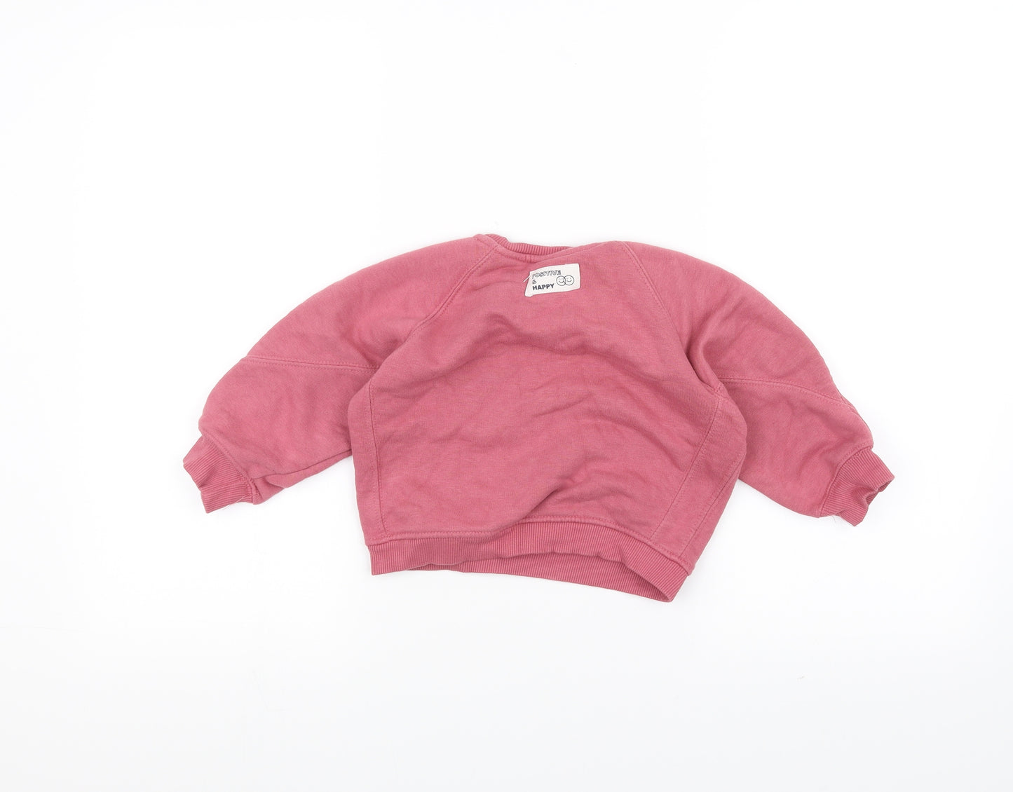 Zara Girls Pink   Pullover Jumper Size 12-18 Months