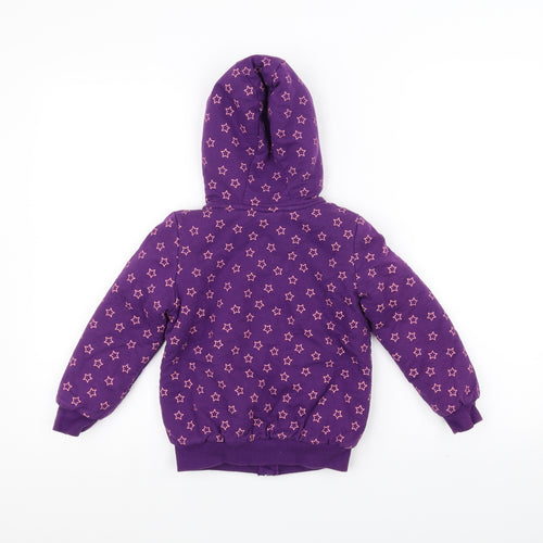 Lupilu Girls Purple   Parka Coat Size 5-6 Years