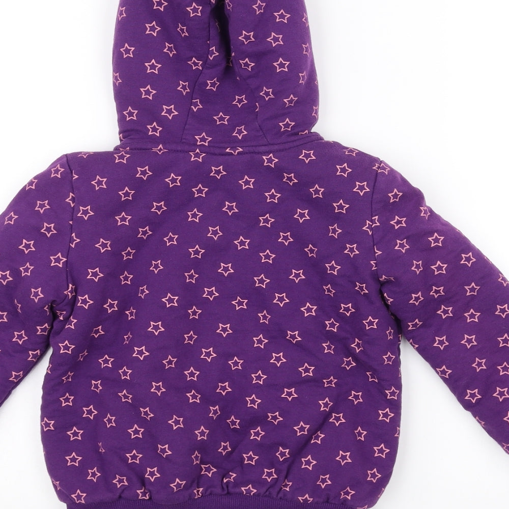 Lupilu Girls Purple   Parka Coat Size 5-6 Years