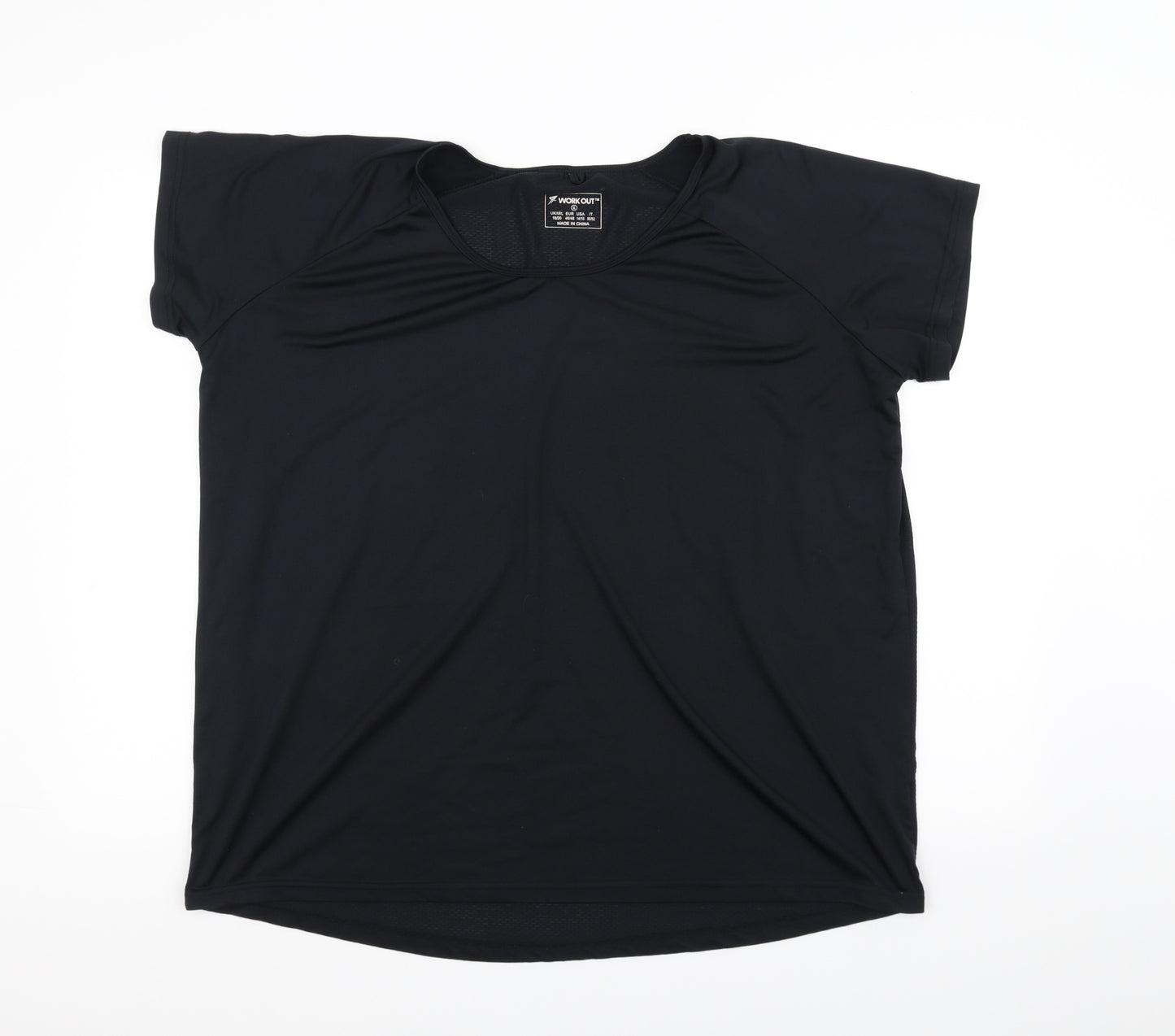 workout Mens Black    T-Shirt Size XL