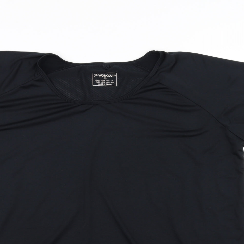 workout Mens Black    T-Shirt Size XL